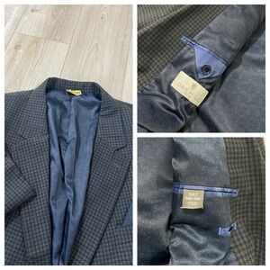 Oak Hill Sport Coat Mens 3XLT 54/56 Grey Plaid Blazer Jacket 2 Button